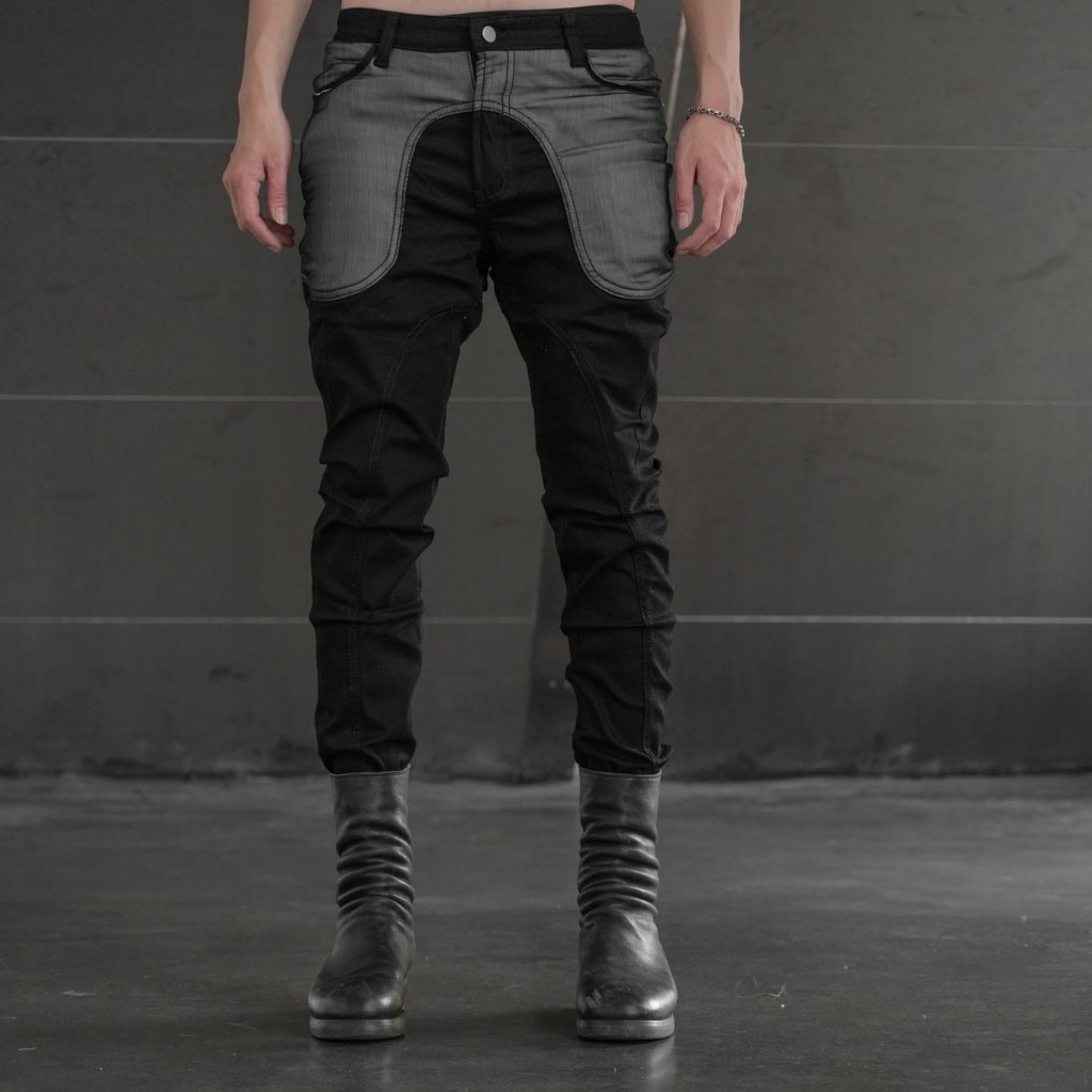 Quần Jean Obsess Mix Họa Tiết Túi Quần Siêu Đỉnh - Quần Jeans Obsess Đen Trơn Phối Túi Màu Tinh Tế