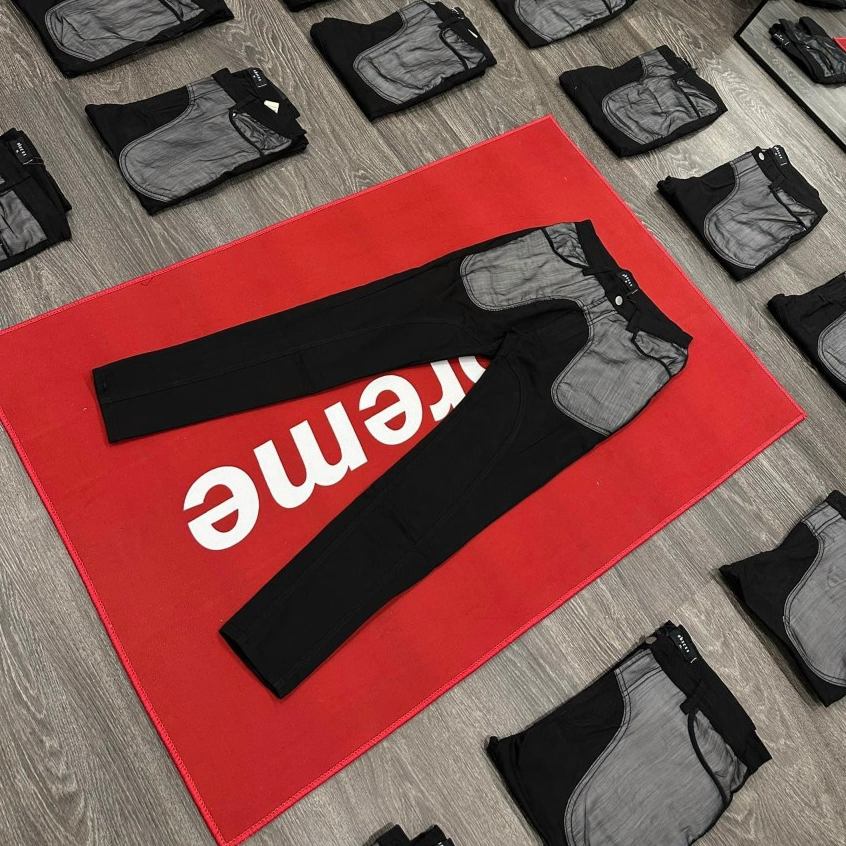 Quần Jean Obsess Mix Họa Tiết Túi Quần Siêu Đỉnh - Quần Jeans Obsess Đen Trơn Phối Túi Màu Tinh Tế