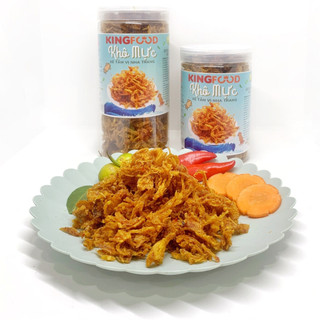 Khô mực xé tẩm vị đặc sản nha trang 300-500gr | khô mực ăn vặt kingfood