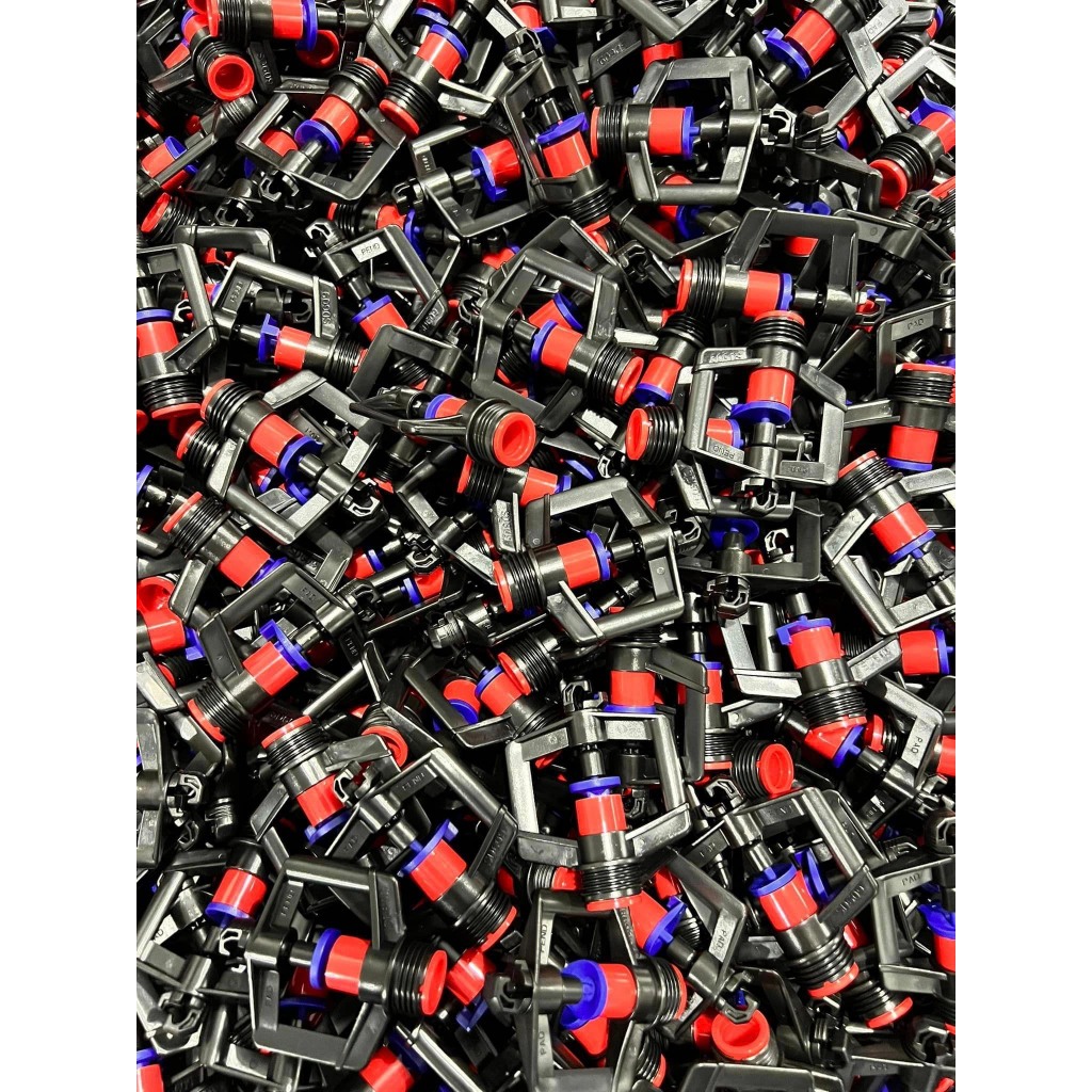 10 Béc tưới phun mưa, tưới rau SD609 kèm đầu nối ren trong 17-21mm, có móc treo bằng nhựa trên đỉnh béc