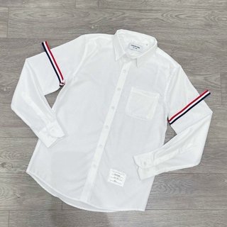 [ Đủ Size 36-60 kg ] Áo Sơ Mi Thom Màu Trắng Viền Tay Nam Nữ