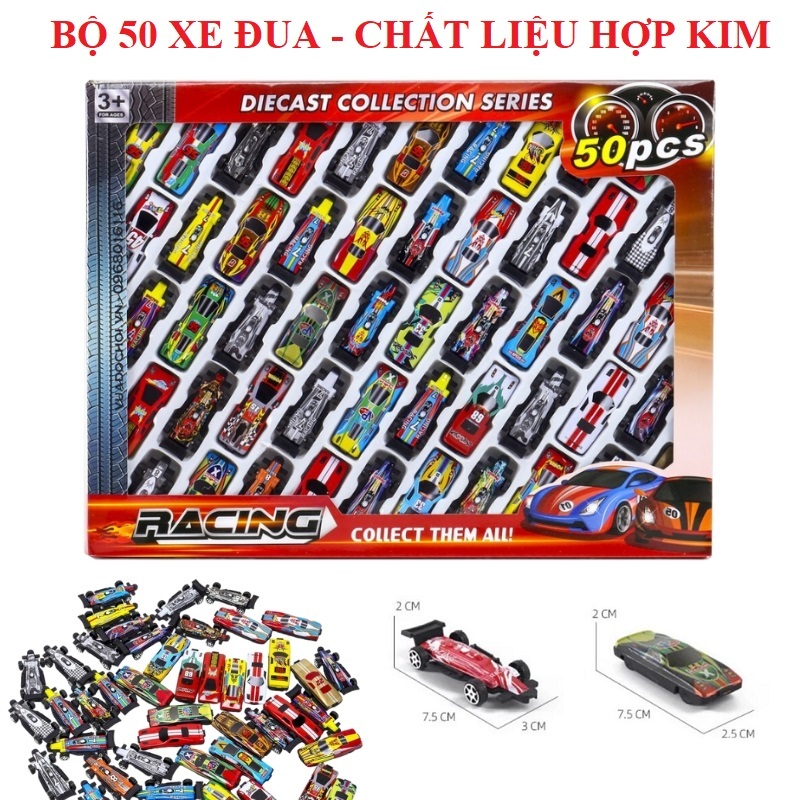 Xe ô tô đồ chơi mô hình xe ô tô mini chạy đà cót nhiều loại chất liệu siêu bền chịu va đập cho bé sưu tập