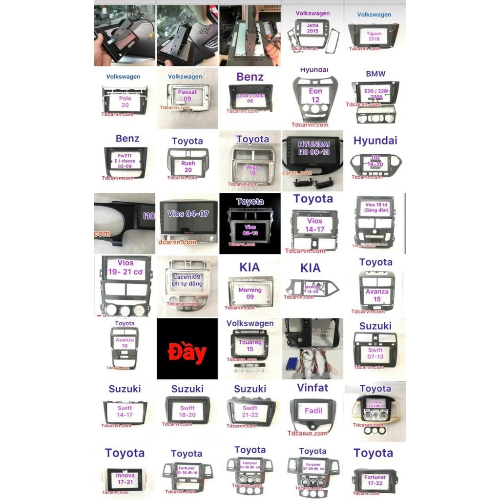 Mặt dưỡng Màn hình android các dòng Xe Sang,Xe hiếm cần canbus - liên hệ trước khi đặt mua