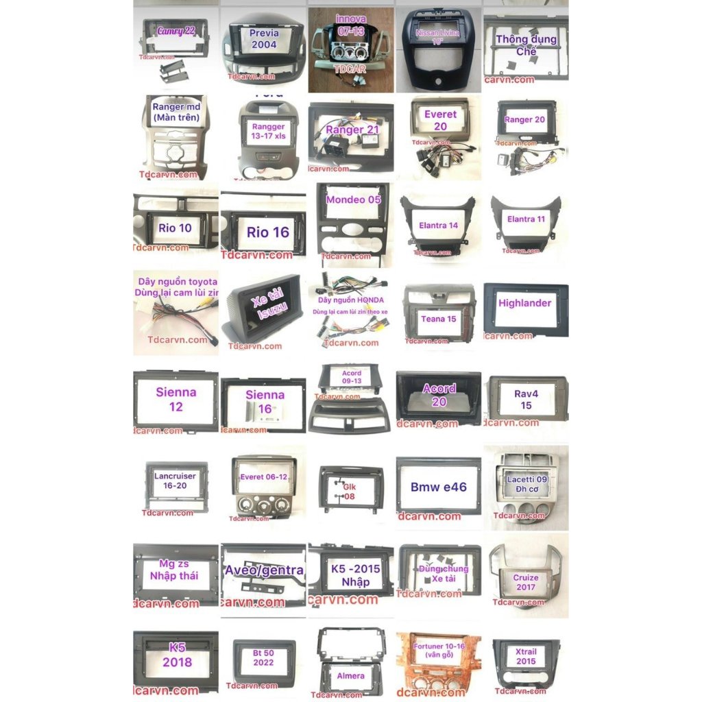 Mặt dưỡng Màn hình android các dòng Xe Sang,Xe hiếm cần canbus - liên hệ trước khi đặt mua