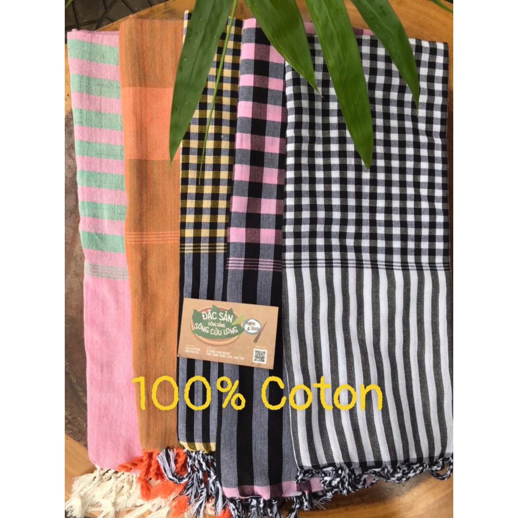 Khăn Rằn Nam Bộ_Không thêu logo_100% cotton
