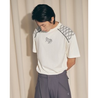 DVRK - Áo Thun Oversize Họa Tiết Monogram Vai -DVRK-23FW
