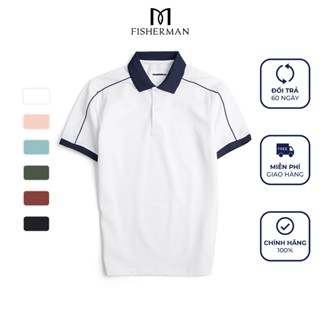 Áo Polo Nam Tay Ngắn Cổ Trụ Fisherman FM01 Vải Cotton Mềm Mịn Cao Cấp Thiết Kế Trẻ Trung Thanh Lịch