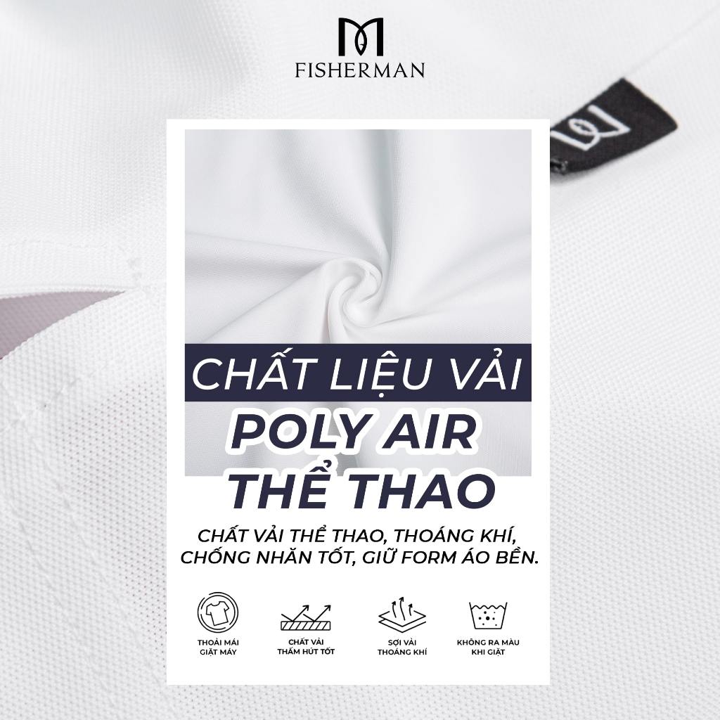 Áo Polo Nam Tay Ngắn Cổ Trụ Fisherman FM01 Vải Cotton Mềm Mịn Cao Cấp Thiết Kế Trẻ Trung Thanh Lịch