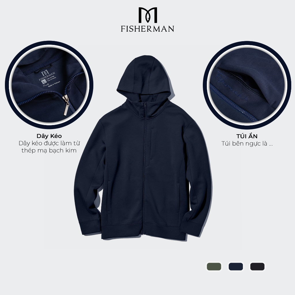 Bộ nỉ nam thu đông dài tay kéo khóa chất liệu cao cấp trẻ trung năng động FM-11 Fisherman