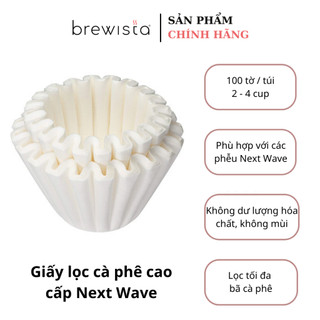 Giấy lọc cà phê cao cấp next wave original white paper filter for 2 - 4 cups - chính hãng brewista