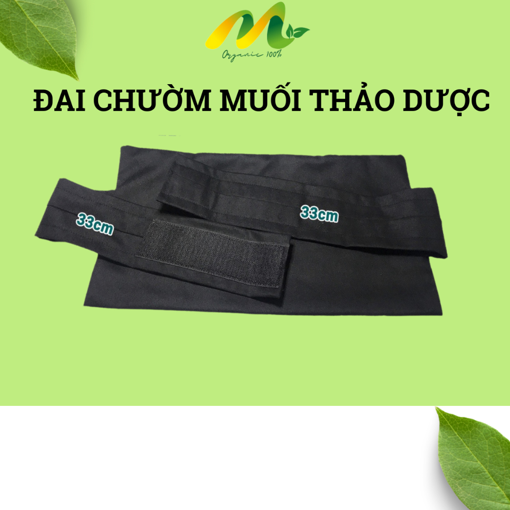 Đai chườm muối thảo dược chịu nhiệt, đai chườm bụng sau sinh free size giúp giảm eo, săn chắc bụng