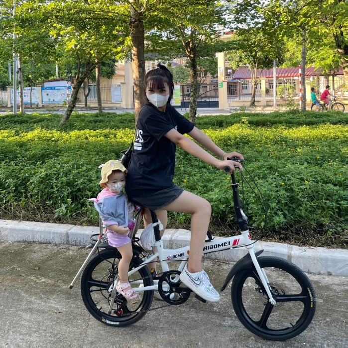 Xe đạp gấp gọn Shibomei;xe gọn nhẹ tiện sử dụng