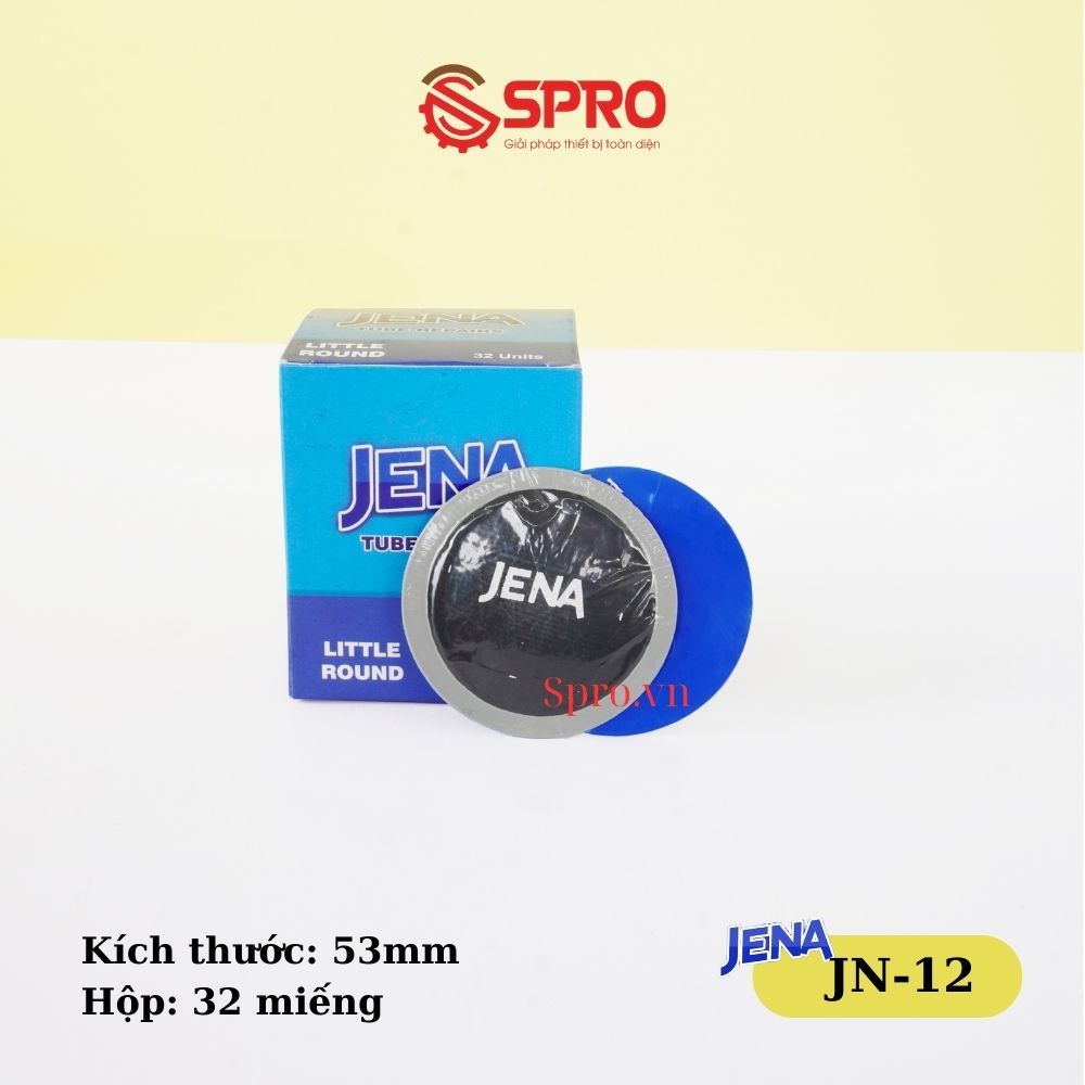 Miếng vá vỏ xe, miếng vá lốp xe máy JENA Little Round JN-12 - 53 mm -32 miếng