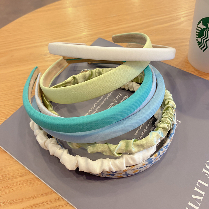 MVP3461 Set 5 Bờm Tóc Vải Màu Pastel Xinh Xắn Dễ Thương Cho Nữ, phong cách vintage sang chảnh