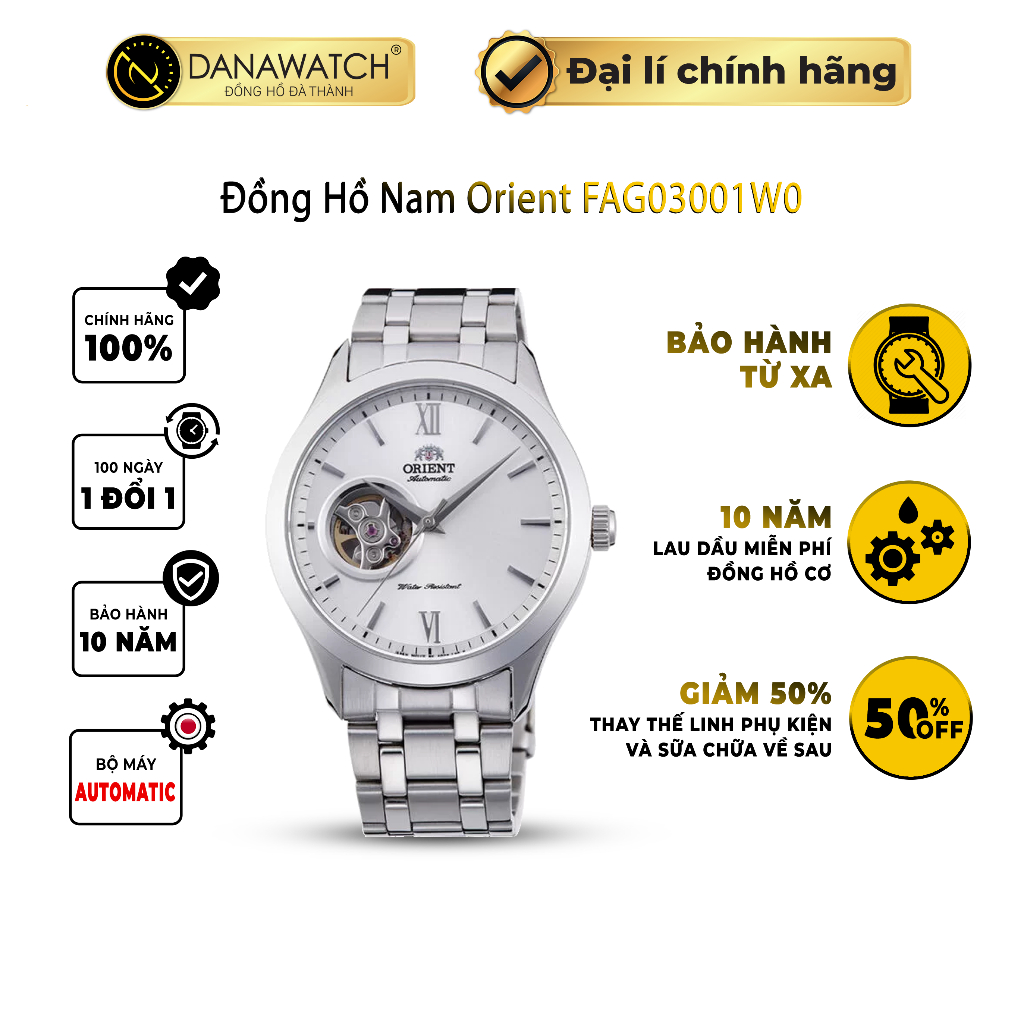 Đồng hồ nam Orient Golden Eye II FAG03001W0 thiết kế lịch lãm sang trọng hiện thân của sự đẳng cấp quý ông