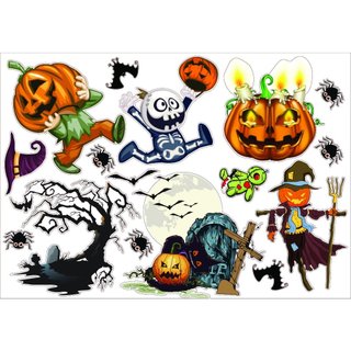 Decal Halloween Dán kính, Dán tường - Decal Trang trí sẵn keo bóc dán - vietdecor