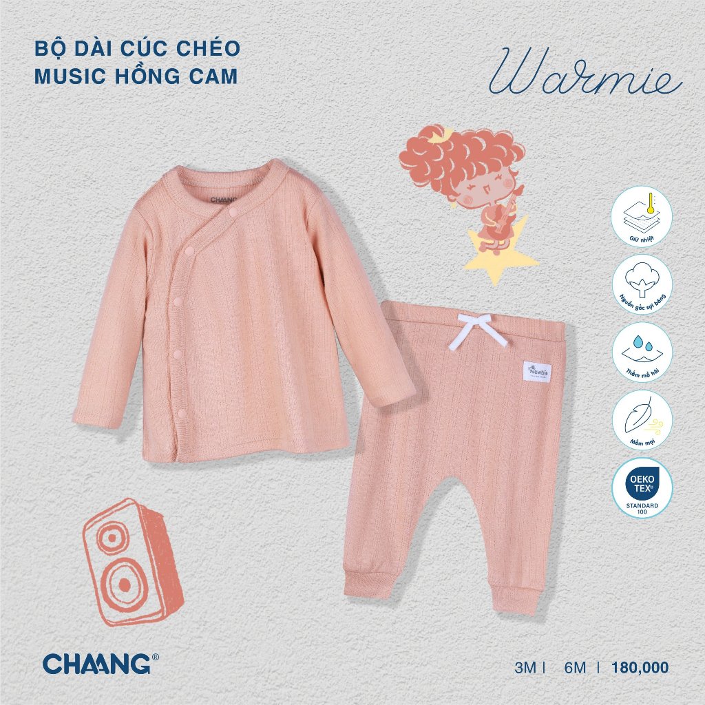 Bộ Dài Cúc Chéo Music CHAANG AW23D12