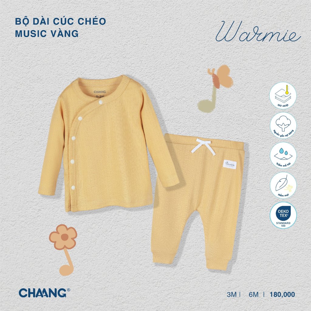 Bộ Dài Cúc Chéo Music CHAANG AW23D12