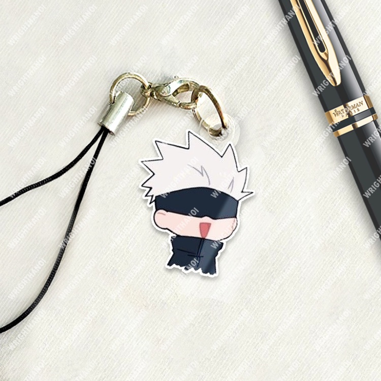 Móc khoá mica anime Chú Thuật Sư Hồi Chiến ujutsu kaisen Gojo thiết kế miễn phí theo yêu cầu