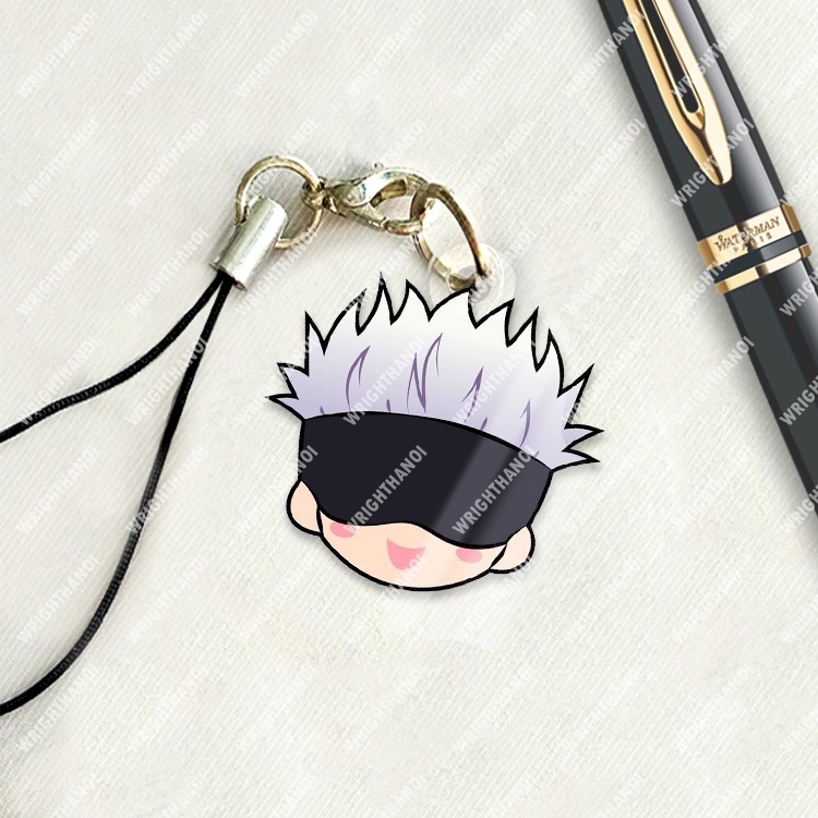 Móc khoá mica anime Chú Thuật Sư Hồi Chiến ujutsu kaisen Gojo thiết kế miễn phí theo yêu cầu
