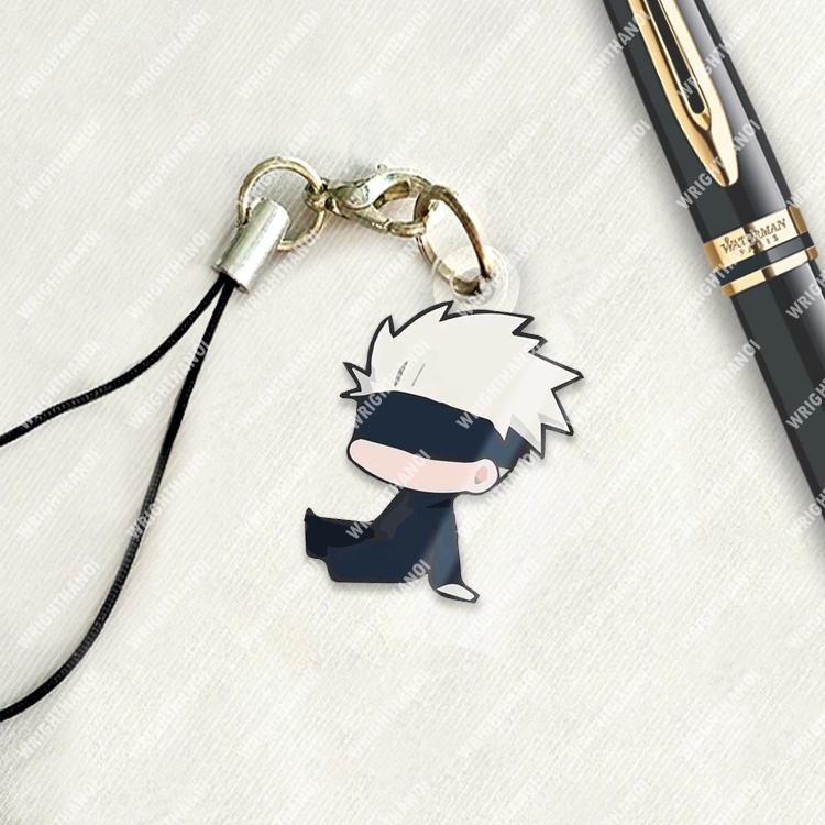 Móc khoá mica anime Chú Thuật Sư Hồi Chiến ujutsu kaisen Gojo thiết kế miễn phí theo yêu cầu