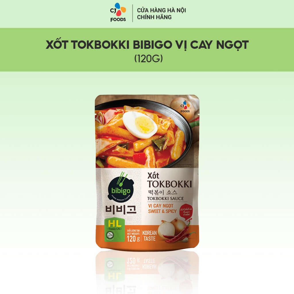 Xốt nấu Tokbokki Hàn Quốc Bibigo - Vị cay ngọt 120g