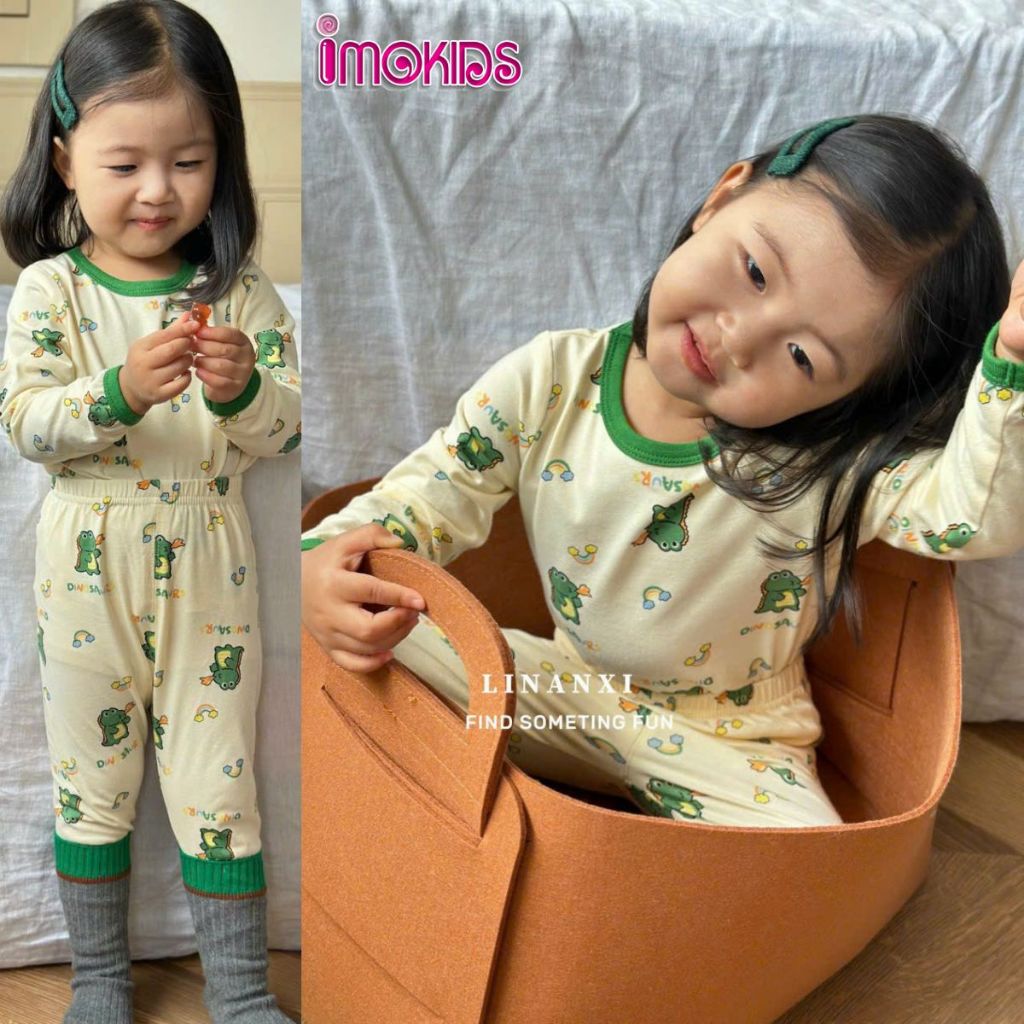 Đồ bộ dài tay bé trai Xuất Hàn LNX 08-20kg bộ cotton Quảng Châu chất cotton họa tiết dễ thương quần áo trẻ em dài