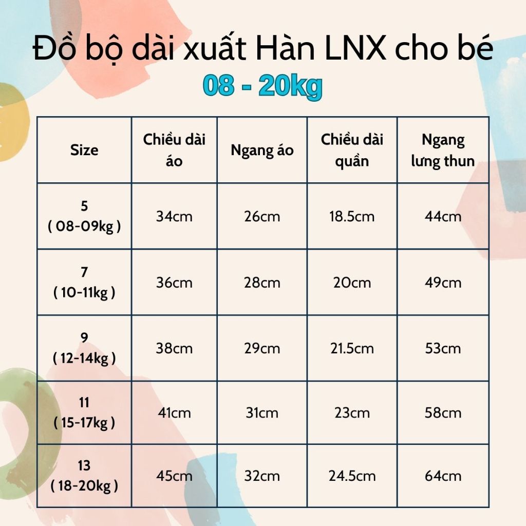 Đồ bộ dài tay bé trai Xuất Hàn LNX 08-20kg bộ cotton Quảng Châu chất cotton họa tiết dễ thương quần áo trẻ em dài