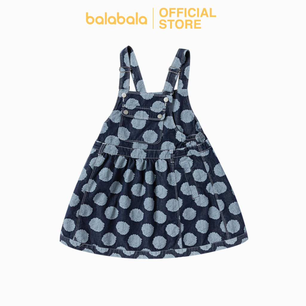 Yếm jeans bé gái chất jeans mềm mang thoái mái BALABALA - KIDS 202223111067