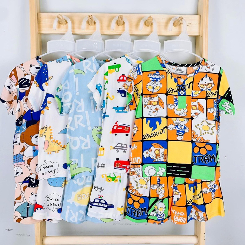COMBO 3 BỘ TOLE (LANH) CHO BÉ TRAI TOLE 2 Da