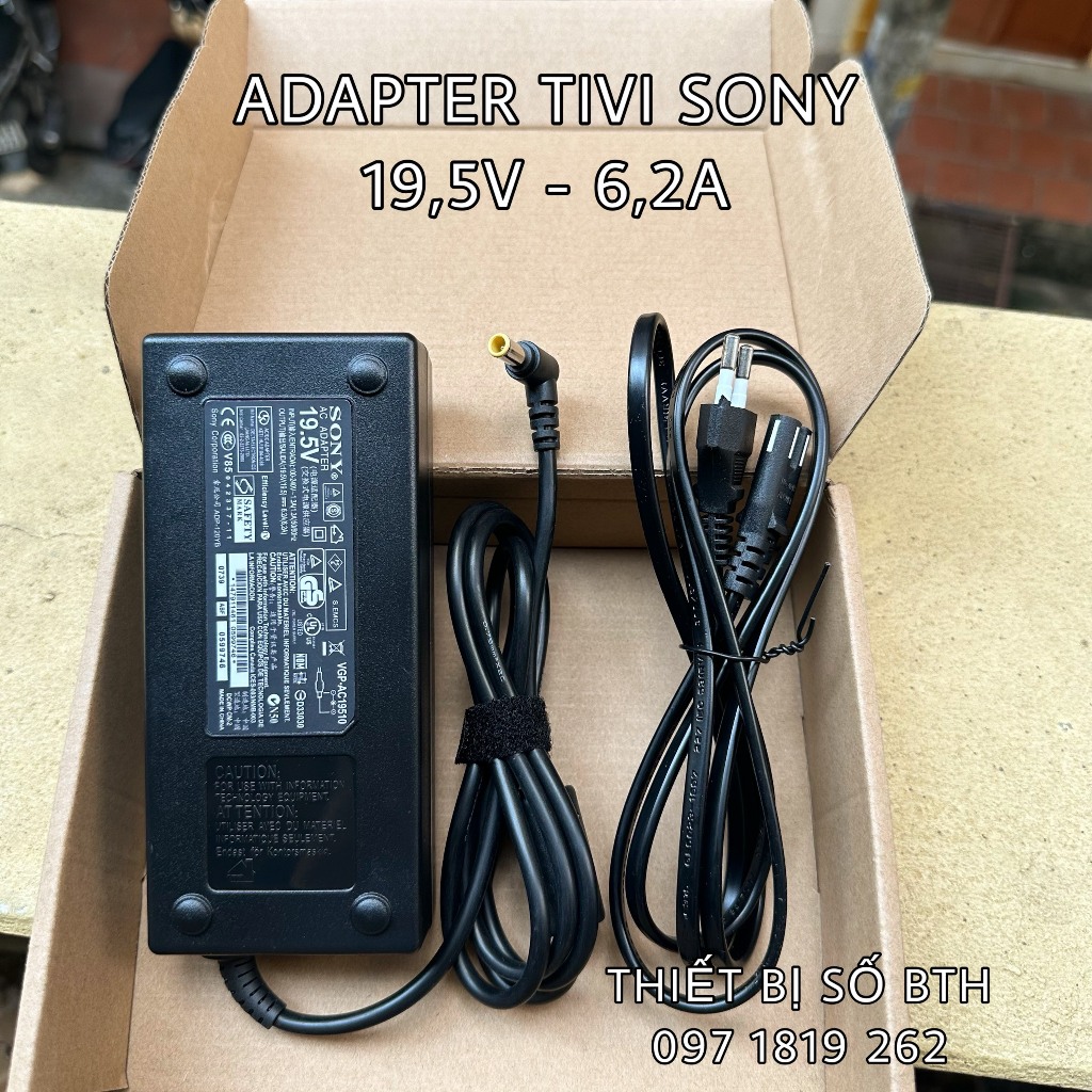 Adapter Nguồn Tivi Sony 19,5V-4,7A/ 19,5V-6,2A Hàng zin mới 100% kèm theo dây nguồn