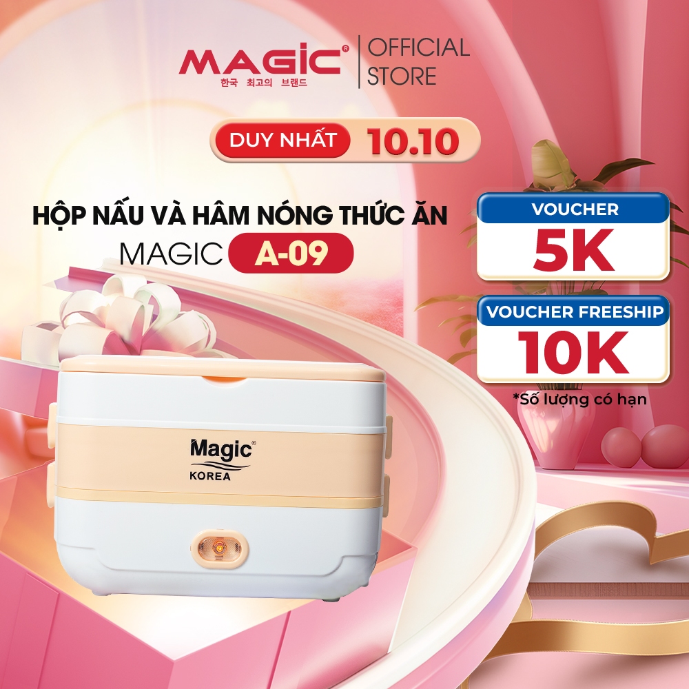 Nồi hấp thực phẩm 2 tầng đa năng Magic A09, dung tích 2L