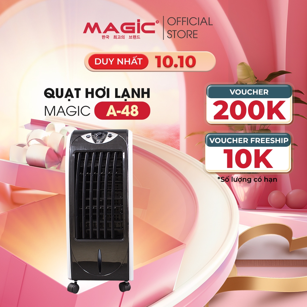 Quạt điều hòa không khí Magic A48 + Tặng 2 viên đá khô trị giá 100,000 VNĐ