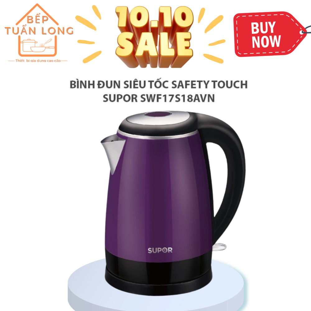 Ấm Siêu Tốc Inox 304 Supor SWF17S18AVN Hàng Chính Hãng Bảo Hanh 12 Tháng