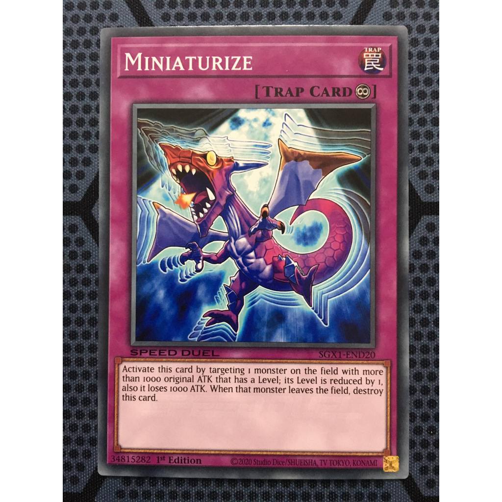 Bài yugioh speed duel - Miniaturize - SGX1-END20 - Common 1st Edition