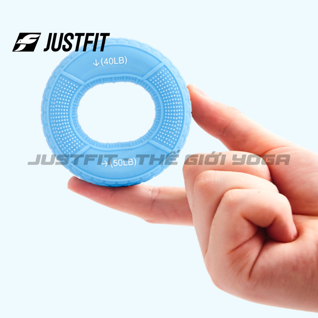 JUSTFIT Vòng tập cơ tay, bóp tay chất liệu silicon tập gym, yoga tại nhà