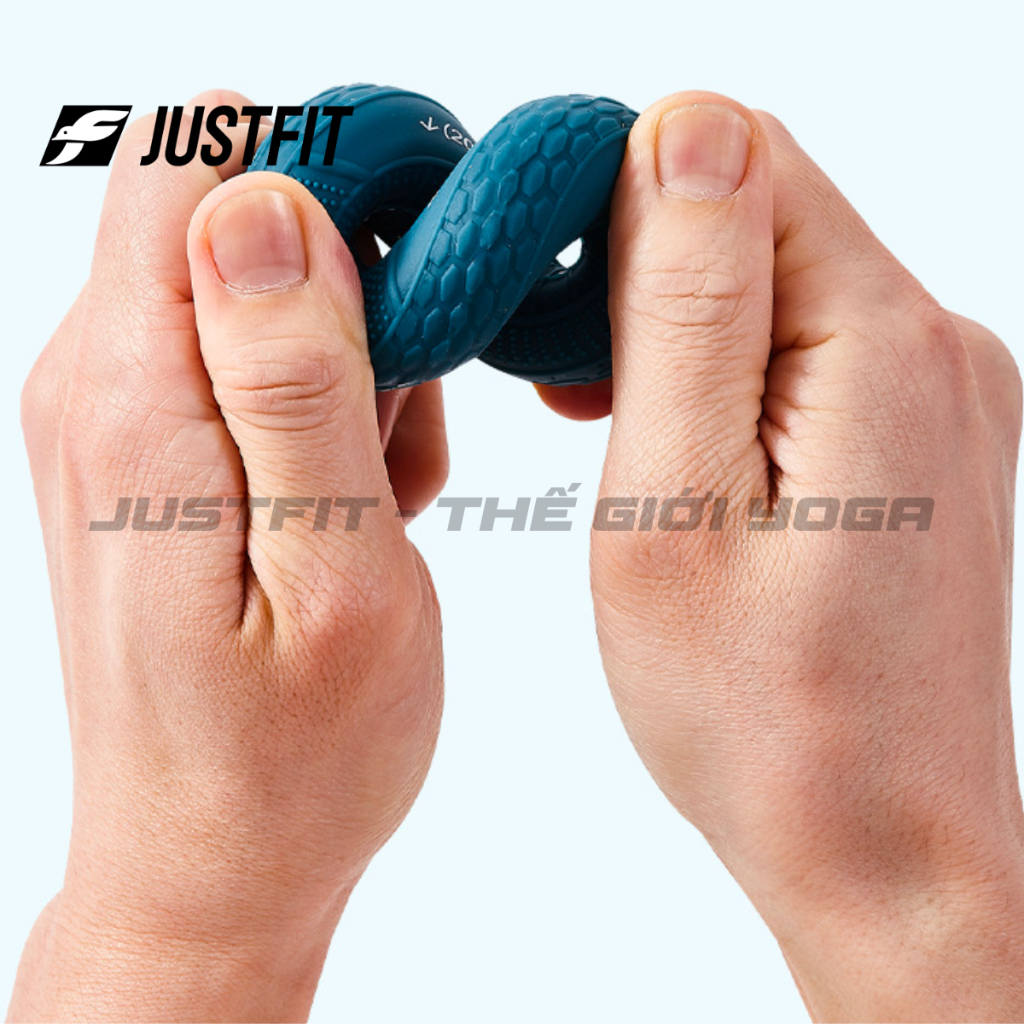 JUSTFIT Vòng tập cơ tay, bóp tay chất liệu silicon tập gym, yoga tại nhà