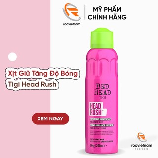 Gôm xịt tạo cực bóng cho tóc tigi head head rush 200ml