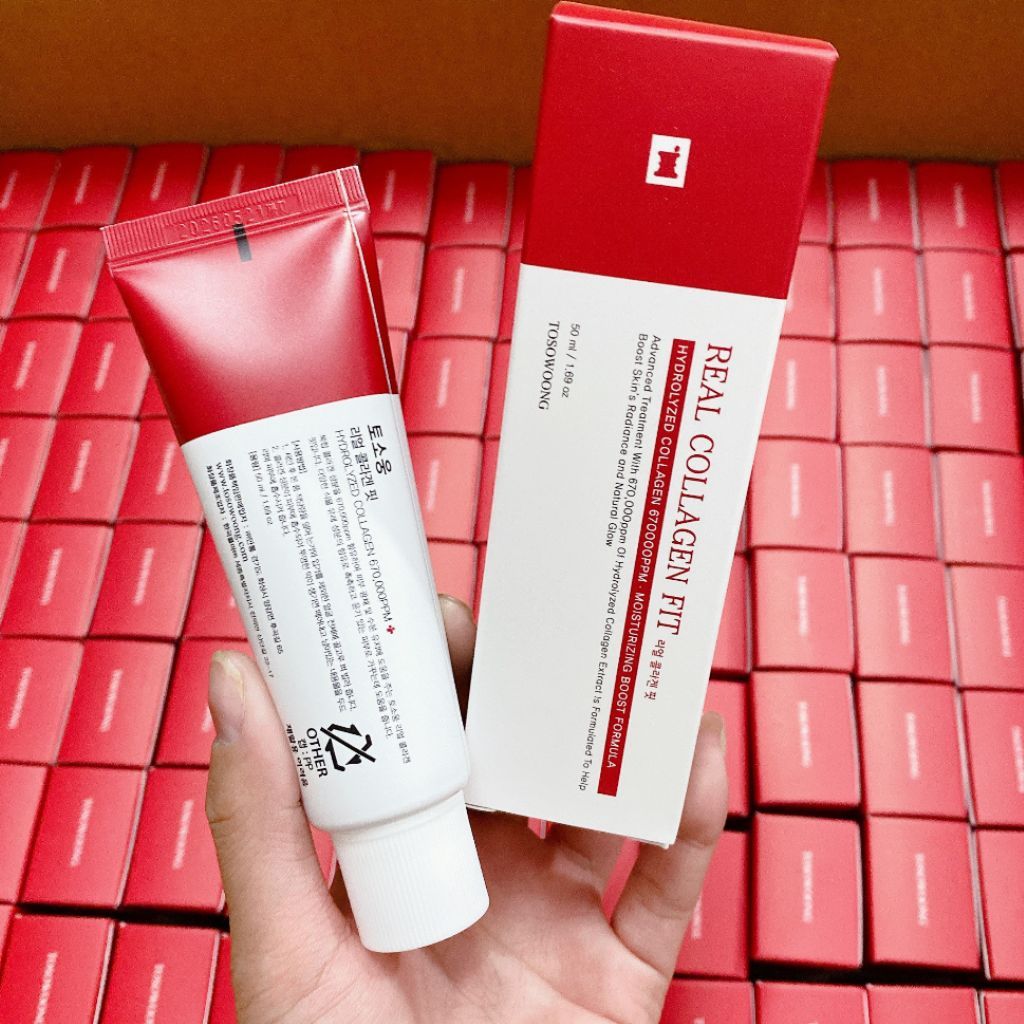 Peel Da Collagen Nano Căng Bóng Real Collagen Fit Hàn Quốc 50ml Giúp da trắng sáng, mịn màng