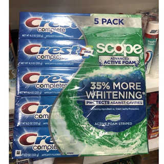 Kem đánh răng Crest Scope Advanced Extra Whitening 232g