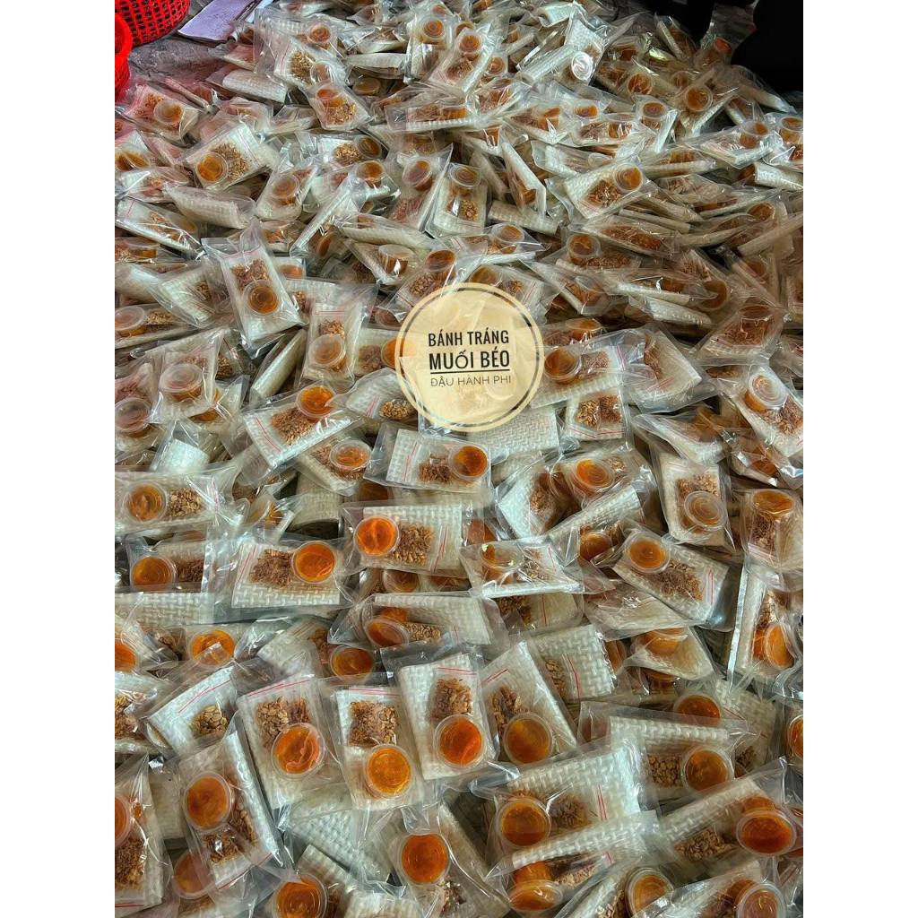 Bánh tráng sốt muối béo đậu phộng siêu ngon bánh tráng phơi sương củ chi