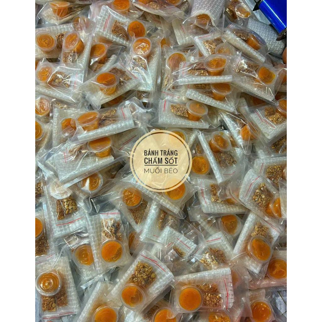Bánh tráng sốt muối béo đậu phộng siêu ngon bánh tráng phơi sương củ chi