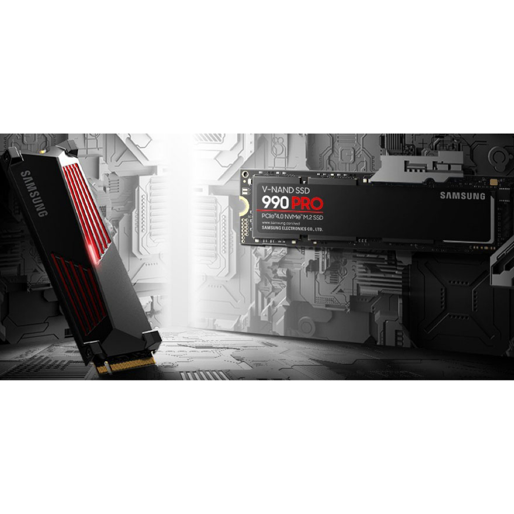 Ổ Cứng SSD Samsung 990 PRO PCIe Gen 4.0 x4 NVMe V-NAND M.2 2280 - Hàng Chính Hãng - BH 5 Năm - Có Xuất VAT