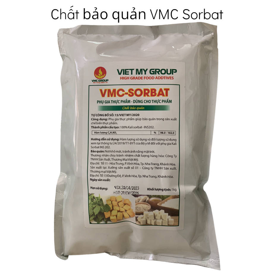 VMC SORBATE Phụ gia bảo quản cho bánh trung thu