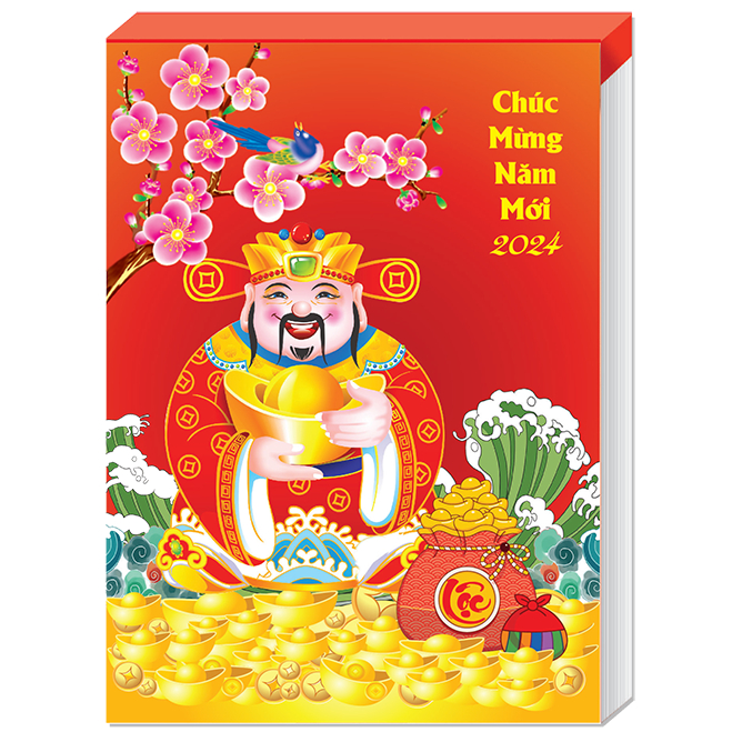 LỊCH TẾT 2024 - LỊCH XUÂN GIÁP THÌN - BÌA LỊCH KHÁNH NGỌC PHÚC LỘC THĂNG LONG