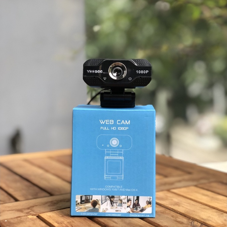 Webcam máy tính CENLICA có mic fullhd 1080p sắc nét dùng cho pc laptop livestream học online họp trực tuyến