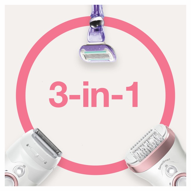 Máy nhổ, cạo, tẩy lông, Braun Silk·épil 9, 7 phụ kiện đi kèm | SES 9-870