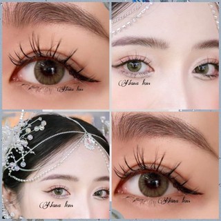 Lens - Kính áp tròng thời trang màu nâu tây Nữ hoàng sang chảnh quyến rũ