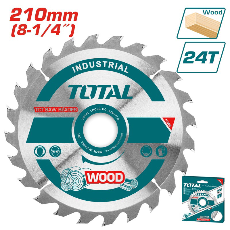 Lưỡi cưa đĩa gỗ 210mm 24 răng TOTAL TAC231521