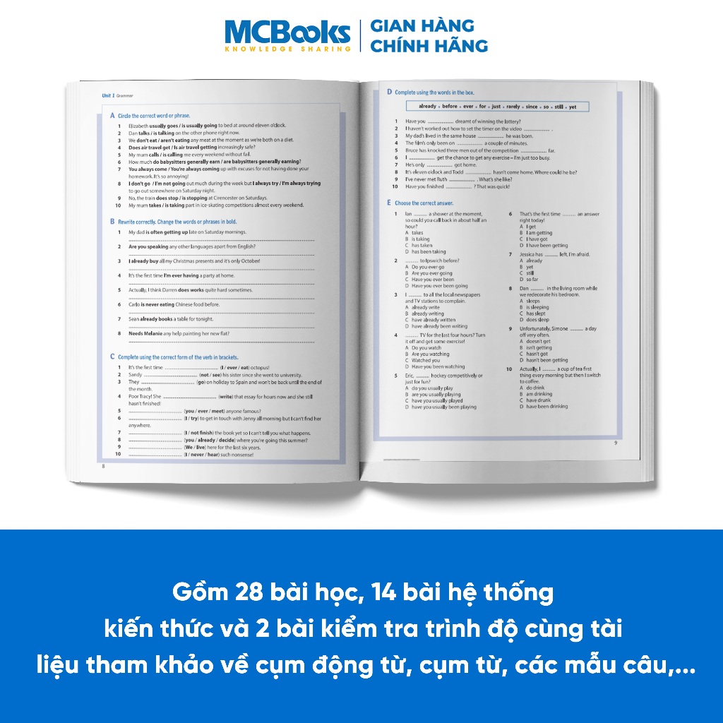Sách - Destination B2 Grammar and Vocabulary  Tặng Audio và bài tập thực hành MCBooks